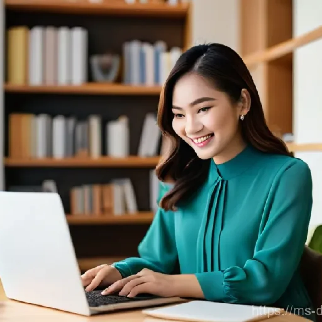 신뢰를 구축하는 디지털 네트워킹의 기술 - **Prompt:** A confident and approachable Malaysian woman in her late 20s, with a warm smile, wearing...