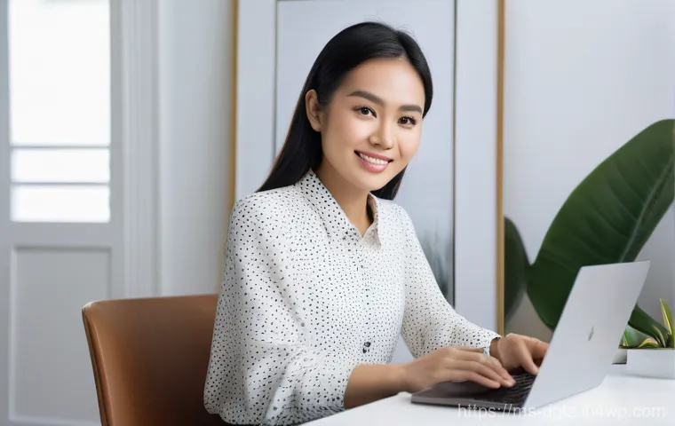 온라인 네트워킹의 기회를 극대화하는 방법 - **Prompt: Digital Personal Brand Optimization**
    A bright, medium close-up shot of a focused youn...