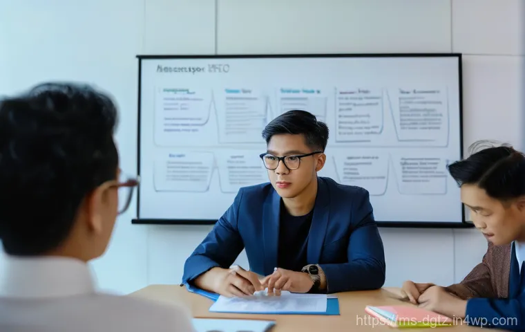 실제 사례를 통한 네트워킹의 중요성 - A vibrant, candid shot of two Malaysian professionals, one male and one female, in a modern, sunlit ...