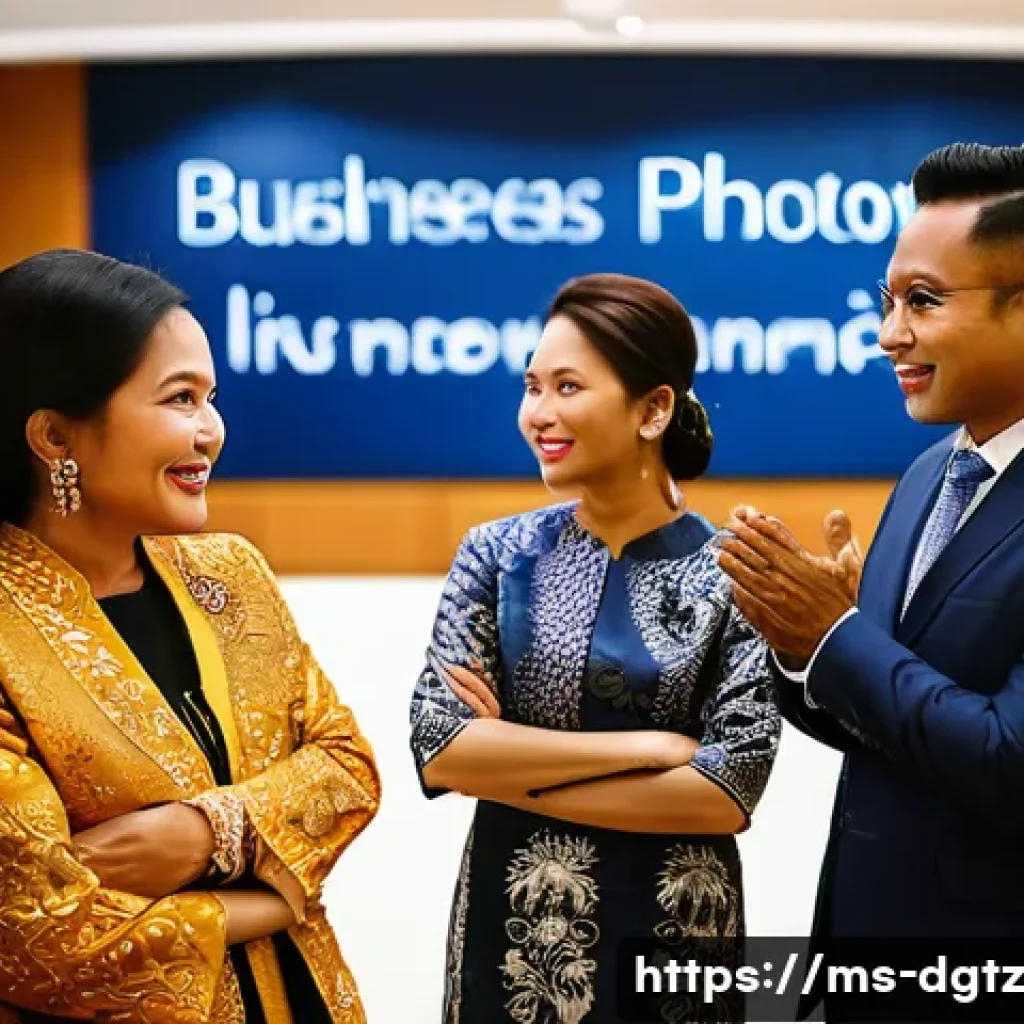 네트워킹을 위한 피드백 수집 방법 - A professional Malaysian business networking event scene, showing diverse Southeast Asian men and wo...
