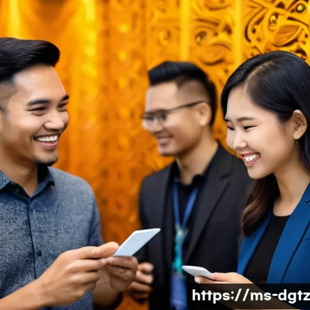 효과적인 네트워킹을 위한 전략적 사고 - A professional networking event in Kuala Lumpur, Malaysia, showing a diverse group of business peopl...