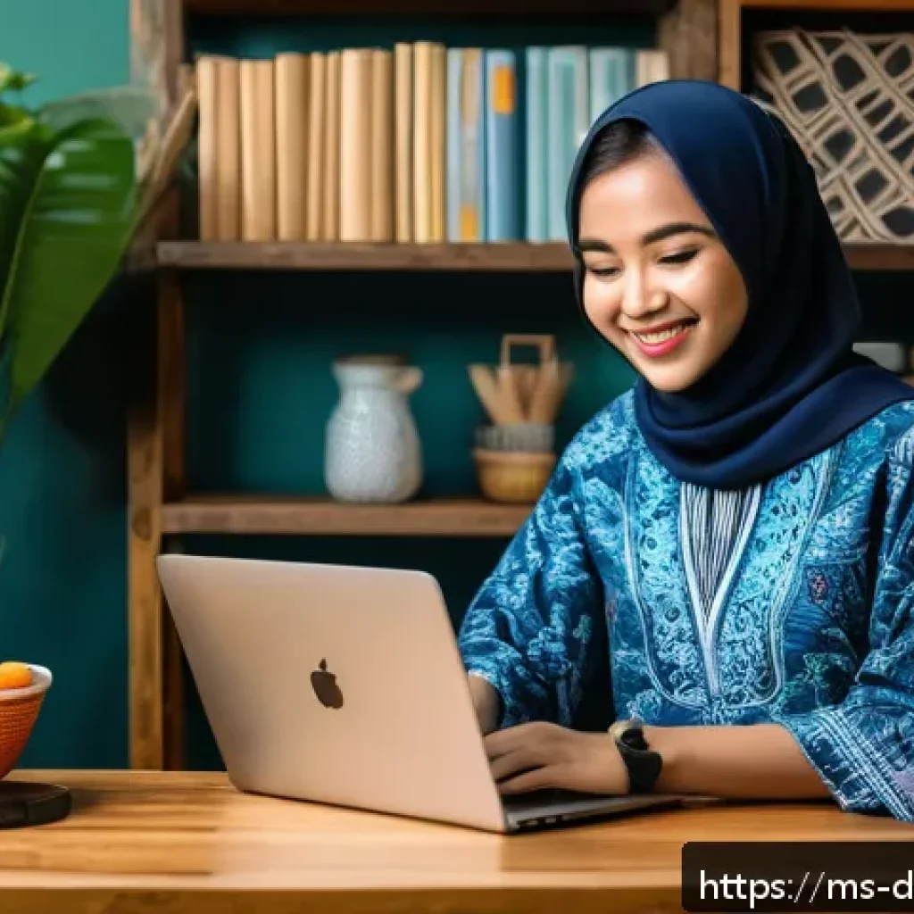 소셜 미디어에서의 영향력 구축하기 - A vibrant and modern digital workspace scene showing a young Malaysian social media influencer passi...