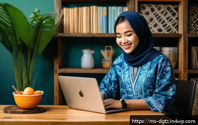 소셜 미디어에서의 영향력 구축하기 - A vibrant and modern digital workspace scene showing a young Malaysian social media influencer passi...